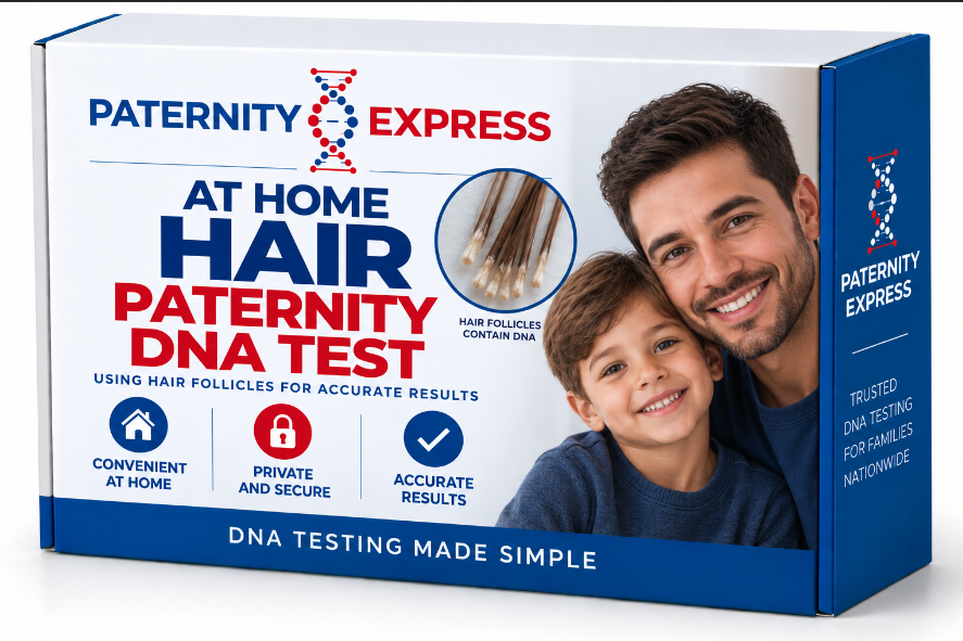 Paternity express at home hair paternity dna test kit