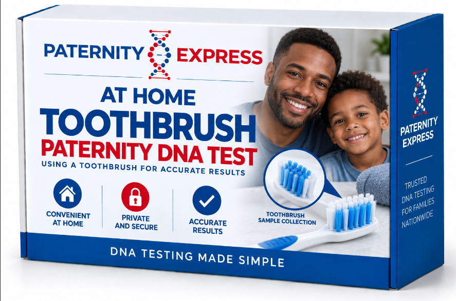 Paternity express at home paternity toothbrush dna test kit